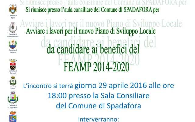 TAVOLO DI CONCERTAZIONE FEAMP 2014 - 2020
